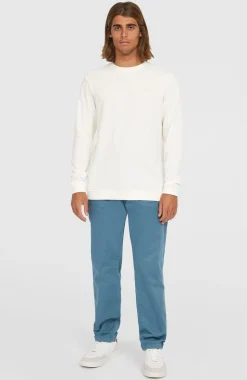 HerenO'Neill Slub shirt met lange mouwen| Wit