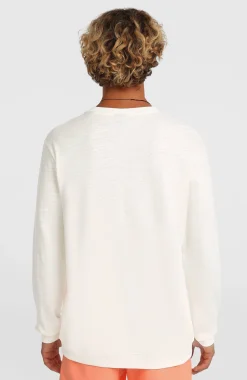 HerenO'Neill Slub shirt met lange mouwen| Wit
