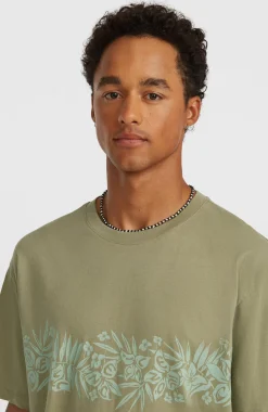 HerenO'Neill Uni Flower T-shirt| Groen