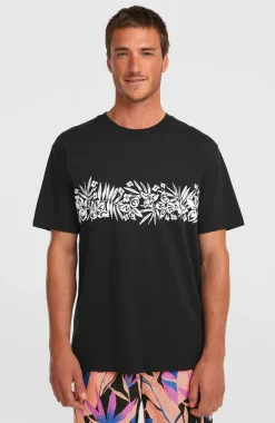 HerenO'Neill Uni Flower T-shirt| Zwart