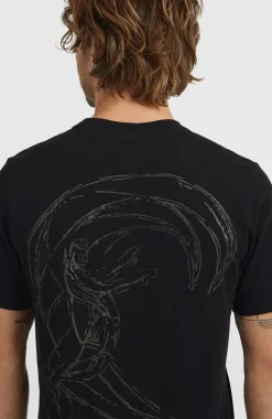 HerenO'Riginals Back-Print T-shirt| Zwart