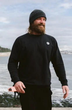 HerenO'Riginals Badge Crew sweater| Zwart