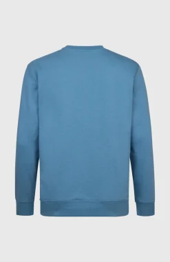 HerenO'Riginals Chest Print Crew sweater| Blauw
