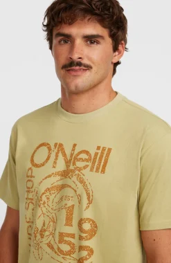 HerenO'Riginals Cicrle Surfer T-shirt| Beige
