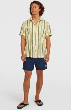 HerenO'Riginals Jacquard overhemd| Geel