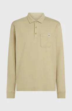 HerenO'Riginals polo met lange mouwen| Beige