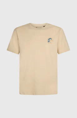 HerenO'Riginals Retro Back-Print T-shirt| Beige