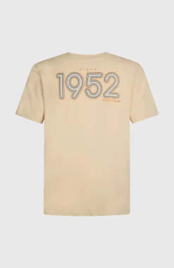 HerenO'Riginals Retro Back-Print T-shirt| Beige