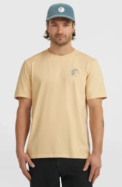 HerenO'Riginals Retro Back-Print T-shirt| Beige