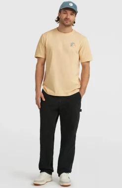 HerenO'Riginals Retro Back-Print T-shirt| Beige
