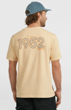 HerenO'Riginals Retro Back-Print T-shirt| Beige