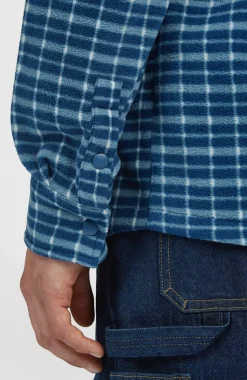 HerenO'Riginals Superfleece overhemd| Blauw