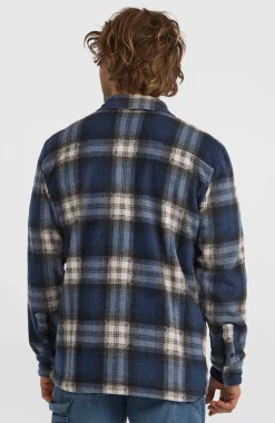 HerenO'Riginals Superfleece overhemd| Blauw