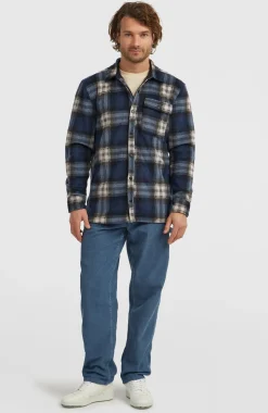 HerenO'Riginals Superfleece overhemd| Blauw