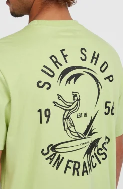 HerenO'Riginals Surf Shop T-shirt| Groen