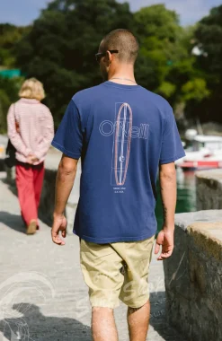 HerenO'Riginals Vintage Graphic T-shirt| Blauw