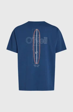 HerenO'Riginals Vintage Graphic T-shirt| Blauw