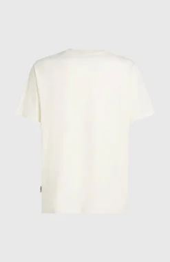 HerenPhoto Front-Print T-shirt| Wit