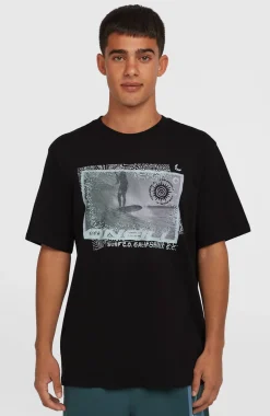 HerenPhoto Print T-shirt| Zwart