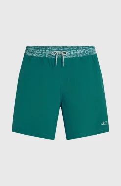 HerenPocket Print 16'' zwembroek| Groen