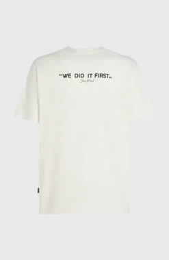 HerenPolygiene Cotton Graphic T-shirt| Wit