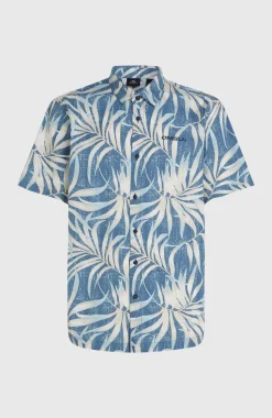 HerenPrint overhemd| Blauw