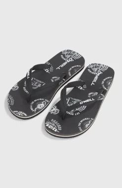 HerenProfile Graphic slippers| Zwart