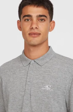 HerenSlub Small Logo polo| Grijs