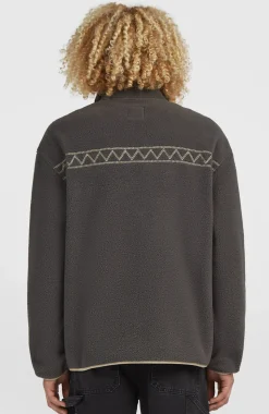 HerenTrui O'Riginals Fleece met halve rits| Grijs