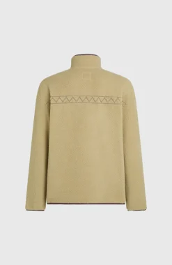 HerenTrui O'Riginals Fleece met halve rits| Beige