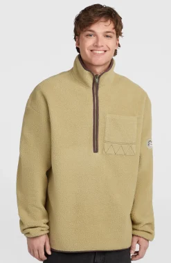 HerenTrui O'Riginals Fleece met halve rits| Beige