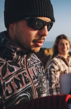 HerenTrui O'Riginals Fleece met halve rits| Paars