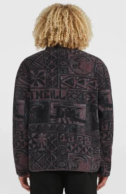 HerenTrui O'Riginals Fleece met halve rits| Paars