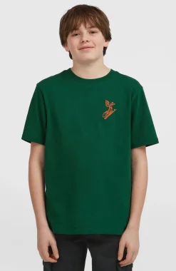 KidsBack Print T-shirt| Groen