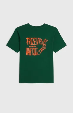 KidsBack Print T-shirt| Groen