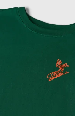 KidsBack Print T-shirt| Groen