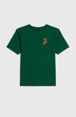 KidsBack Print T-shirt| Groen
