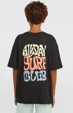 KidsBack Print T-shirt| Zwart