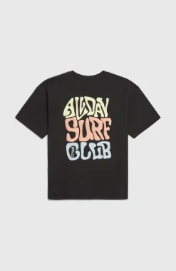 KidsBack Print T-shirt| Zwart