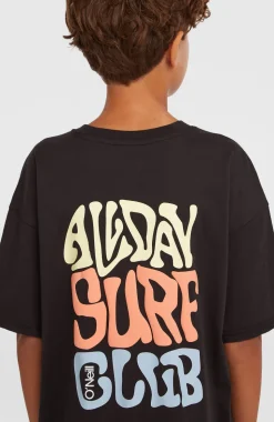 KidsBack Print T-shirt| Zwart