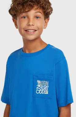 KidsChest Pocket T-shirt| Blauw