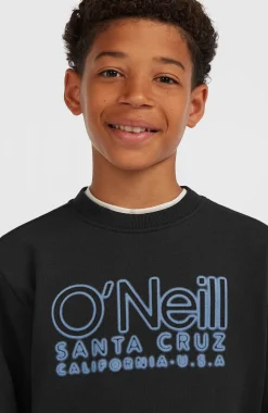 KidsEssentials Crew sweater| Zwart