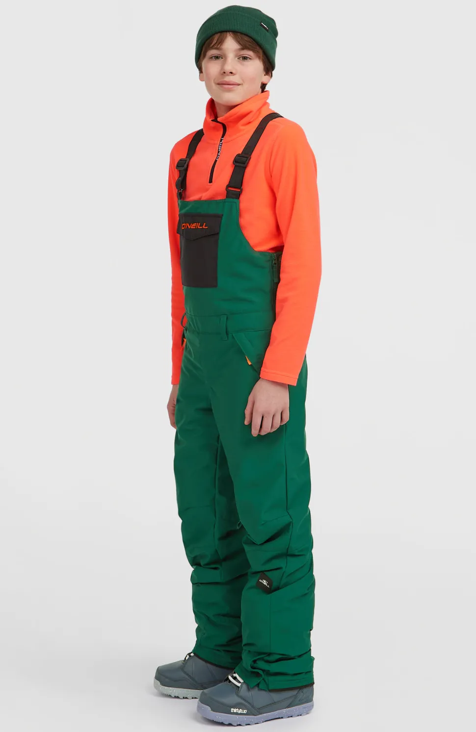 KidsFWC'Cruz Bib wintersportbroek| Groen Mix