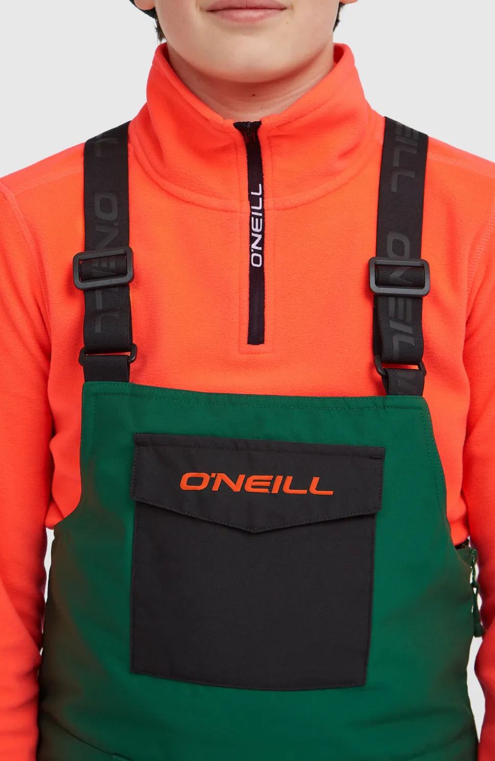 KidsFWC'Cruz Bib wintersportbroek| Groen Mix