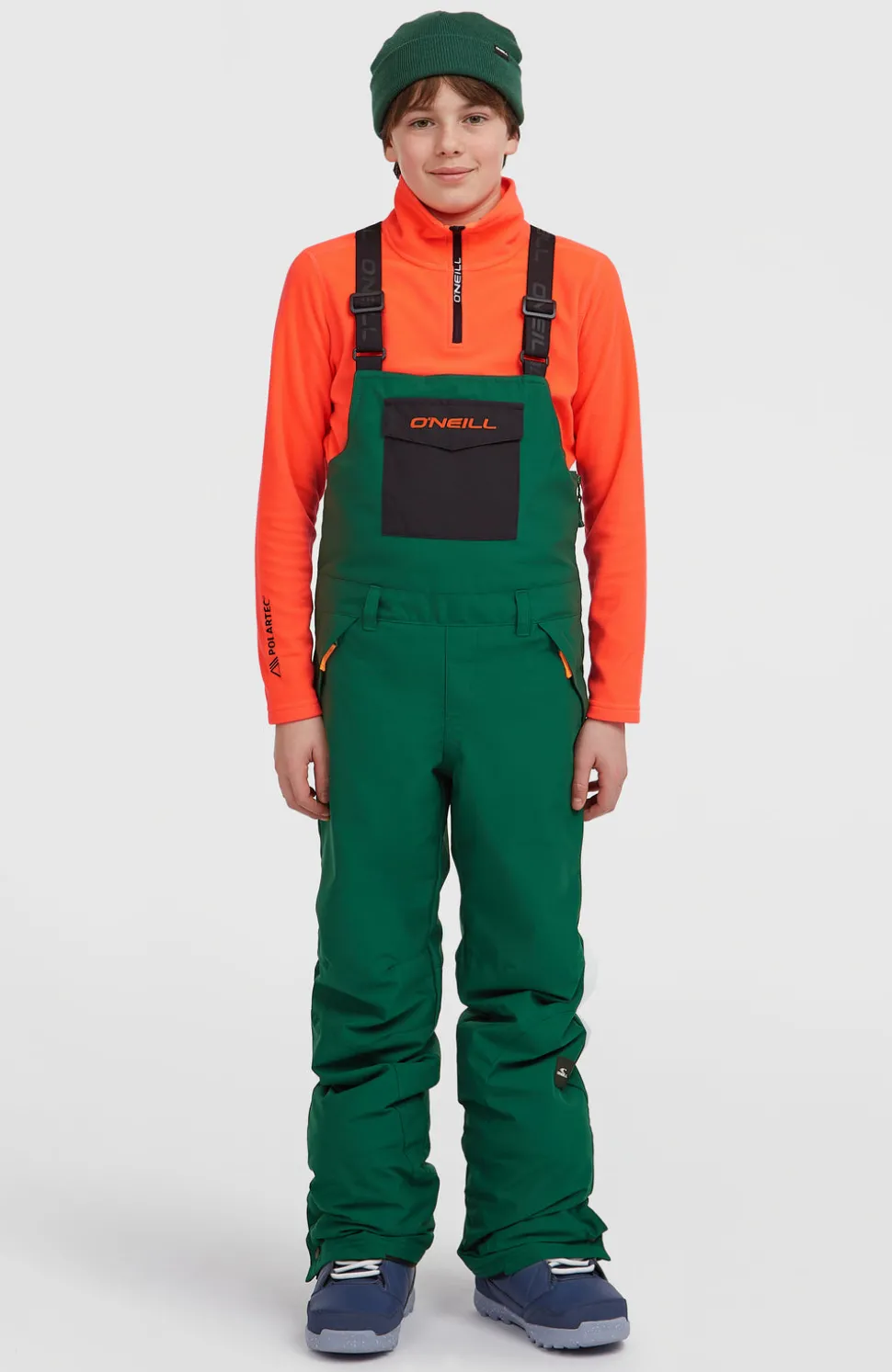 KidsFWC'Cruz Bib wintersportbroek| Groen Mix