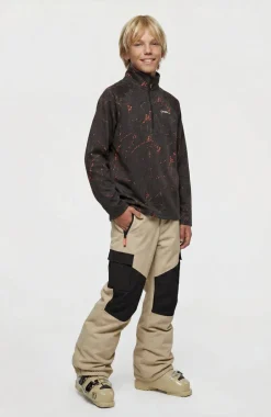 KidsFWC'Cruz Printed Half-Zip fleecetrui| Zwart