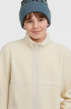 KidsHigh-Pile fleecevest met volledige rits| Beige