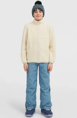 KidsHigh-Pile fleecevest met volledige rits| Beige