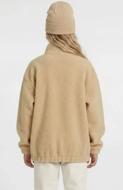 KidsHigh-Pile fleecevest met volledige rits| Beige