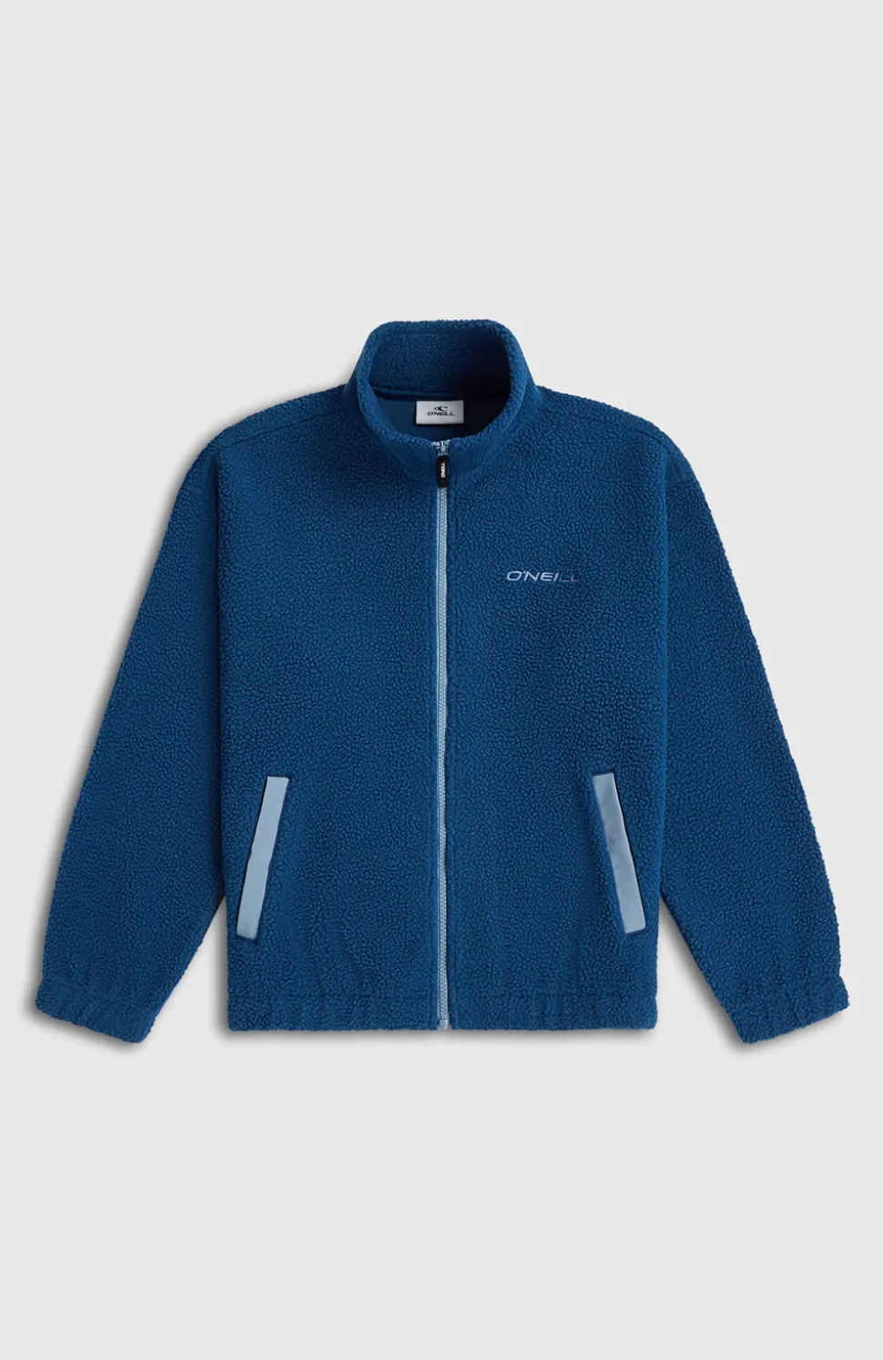 KidsHigh-Pile fleecevest met volledige rits| Blauw